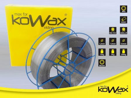 Svářecí drát 0,8 mm/15 kg KOWAX G3Si1 (SG2) NEPOMĚDĚNÝ